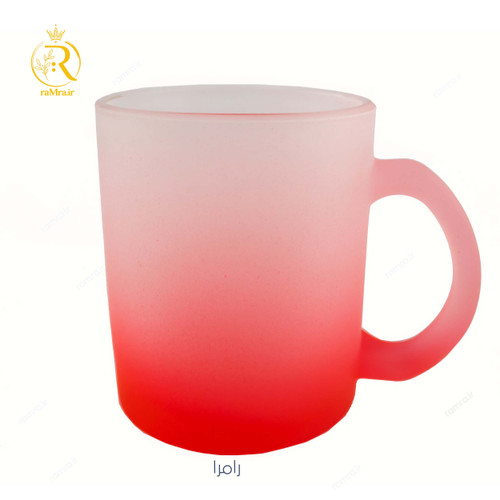 لیوان شیشه ای یخی رنگی کد TR200